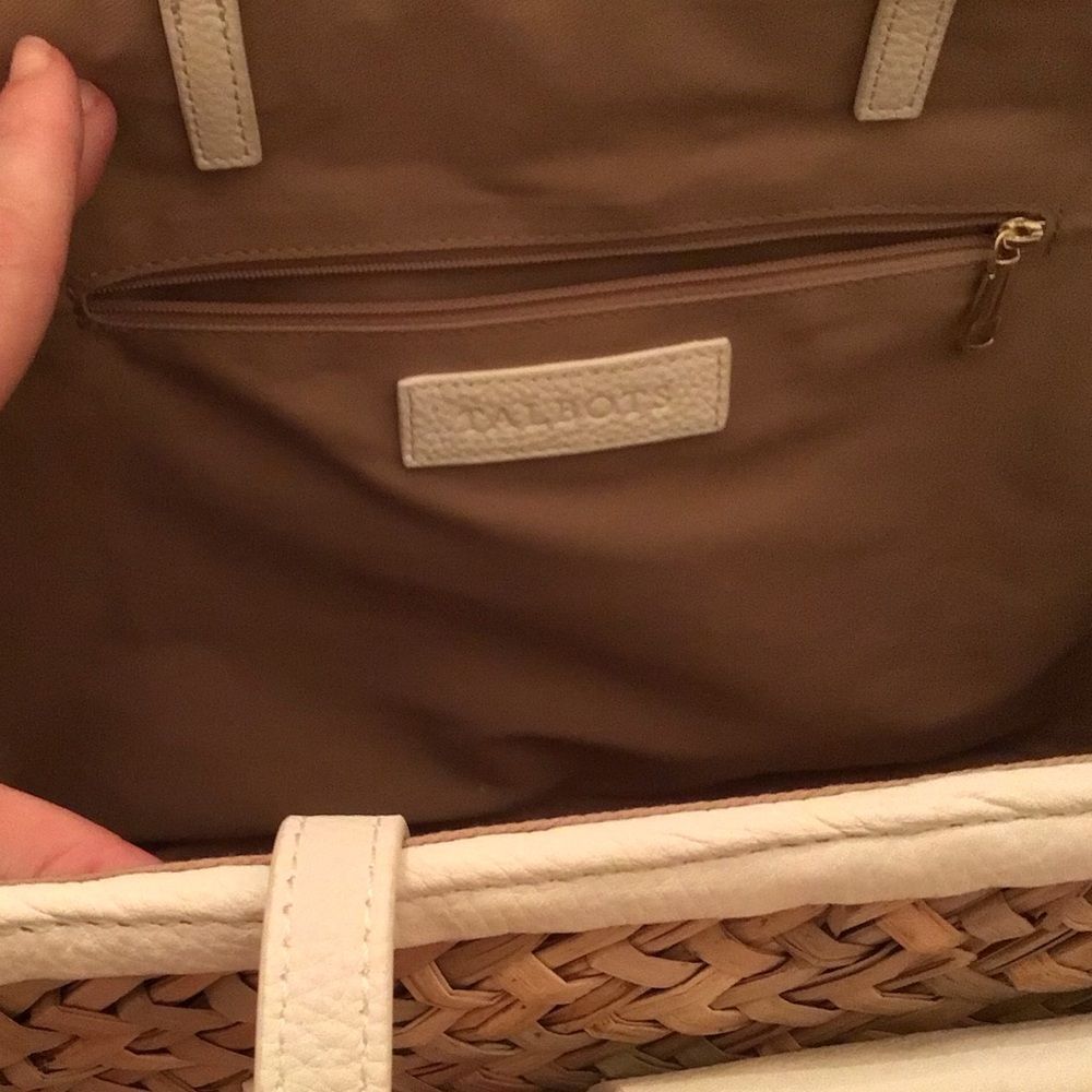 NWOT Talbots SEAGRASS STRAW TOTE - Picture 9 of 9